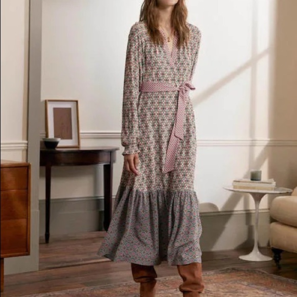 Boden Tiered Midi Dress NWT Size 14